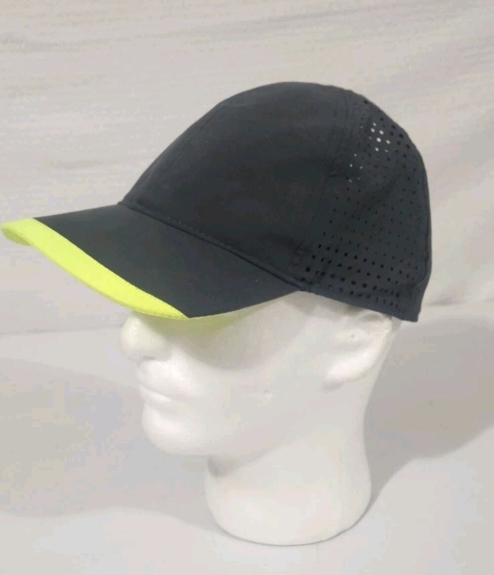 Avia Slideback Hat Gray OSFM Adjustable Laser Cut Solid Breathable